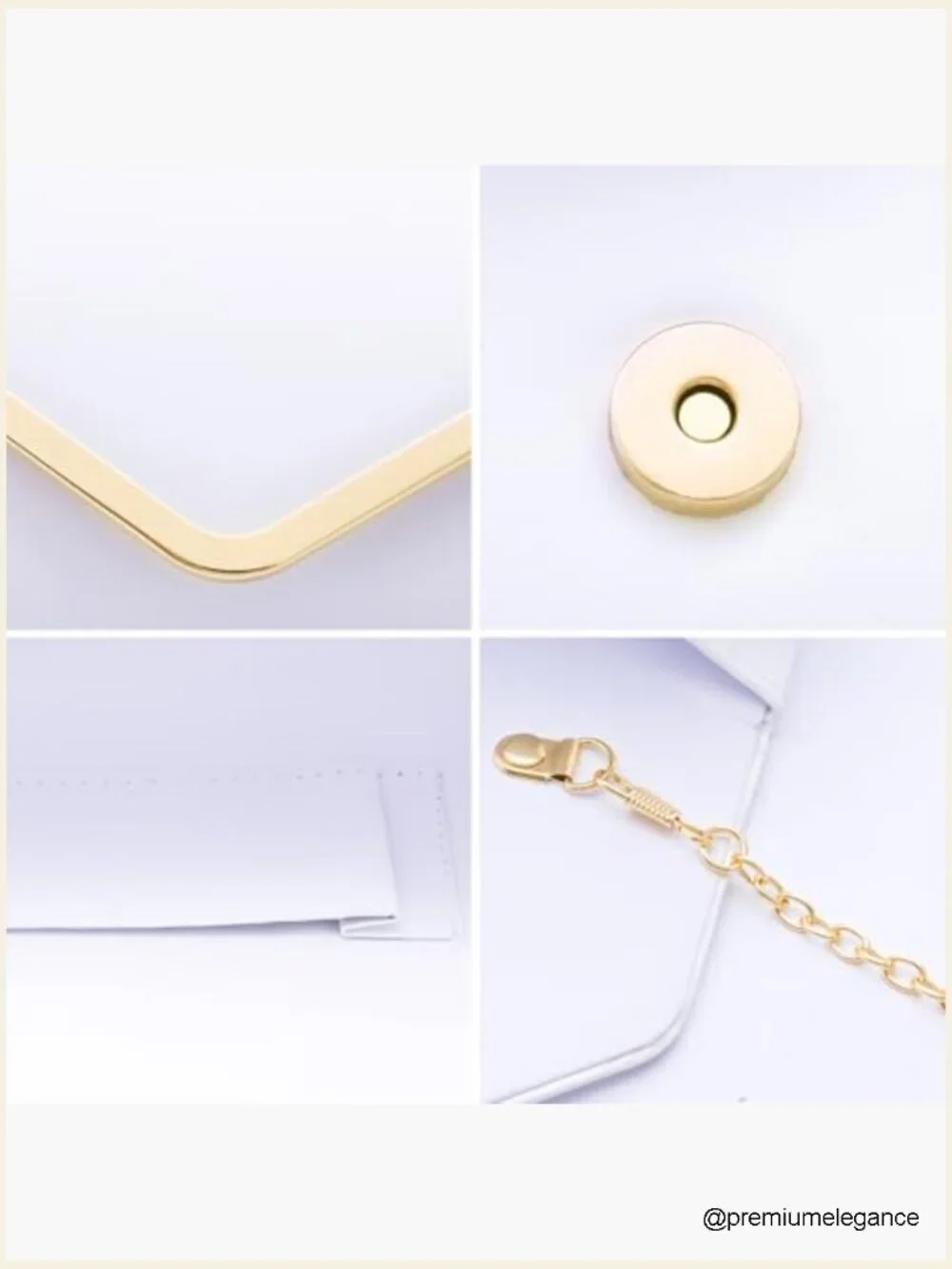 Shiny Sequin Envelope Clutch Evening Bag with Chain, Sparkly Party Prom Purse